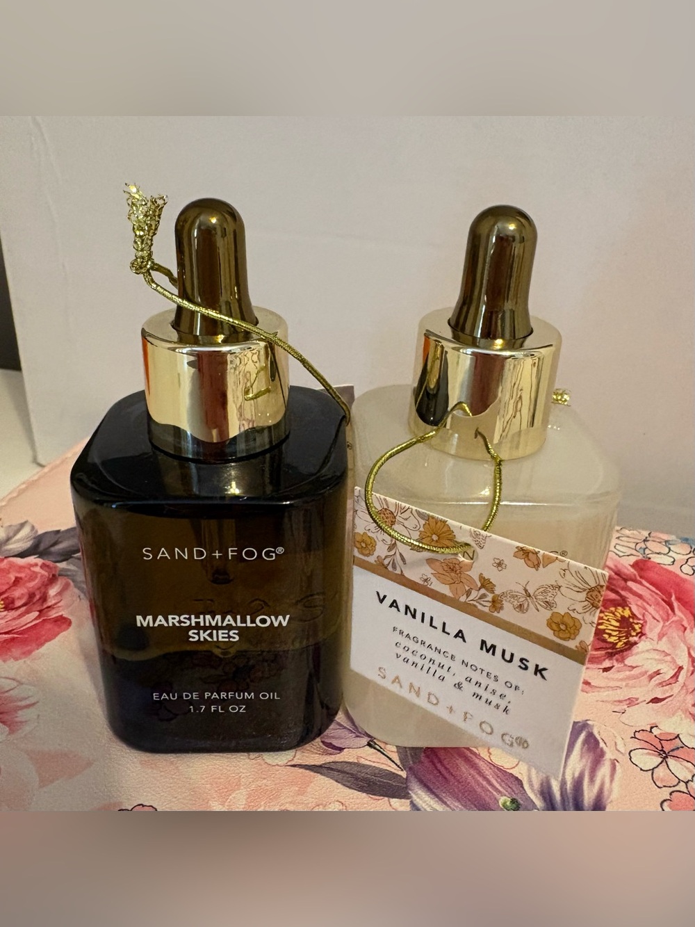 Sand + Fog Marshmallow Skies / Vanilla Musk eau de parfum oils set